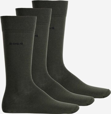 BOSS Socks in Green: front