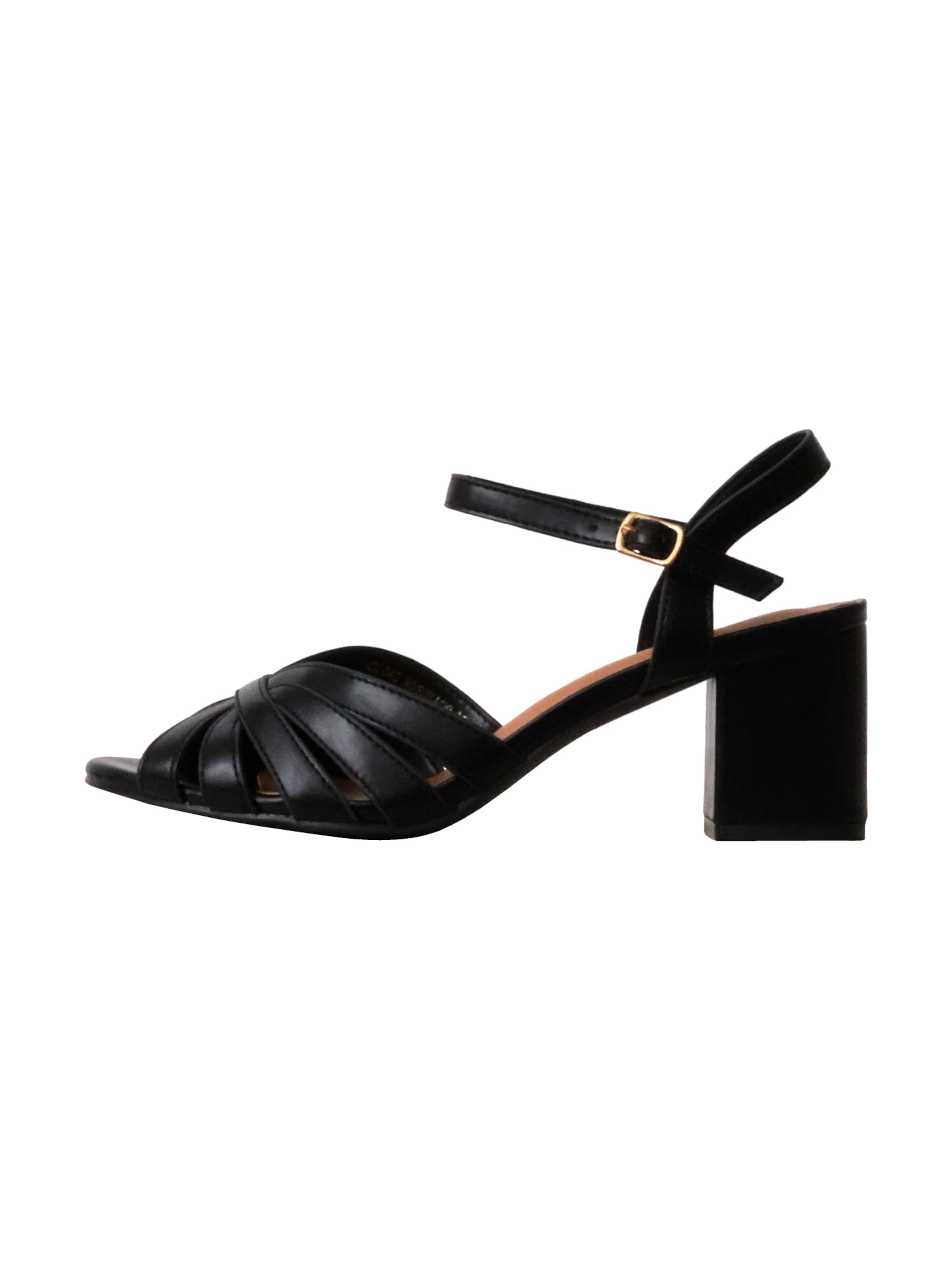 Sandales 'Supermodische Sandalen mit Absatz' POTI PATI en noir : devant