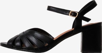 POTI PATI Sandaal 'Supermodische Sandalen mit Absatz' in Zwart: voorkant