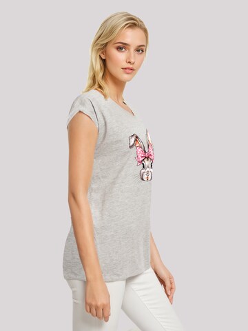 T-shirt 'Niedlicher Hase mit Schleife' F4NT4STIC en gris