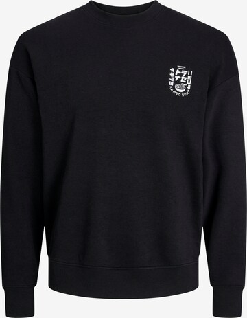 JACK & JONES Sweatshirt 'DIRK' in Zwart: voorkant