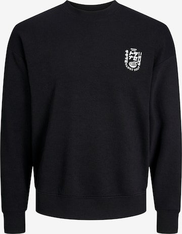 JACK & JONES Sweatshirt 'DIRK' in Zwart: voorkant