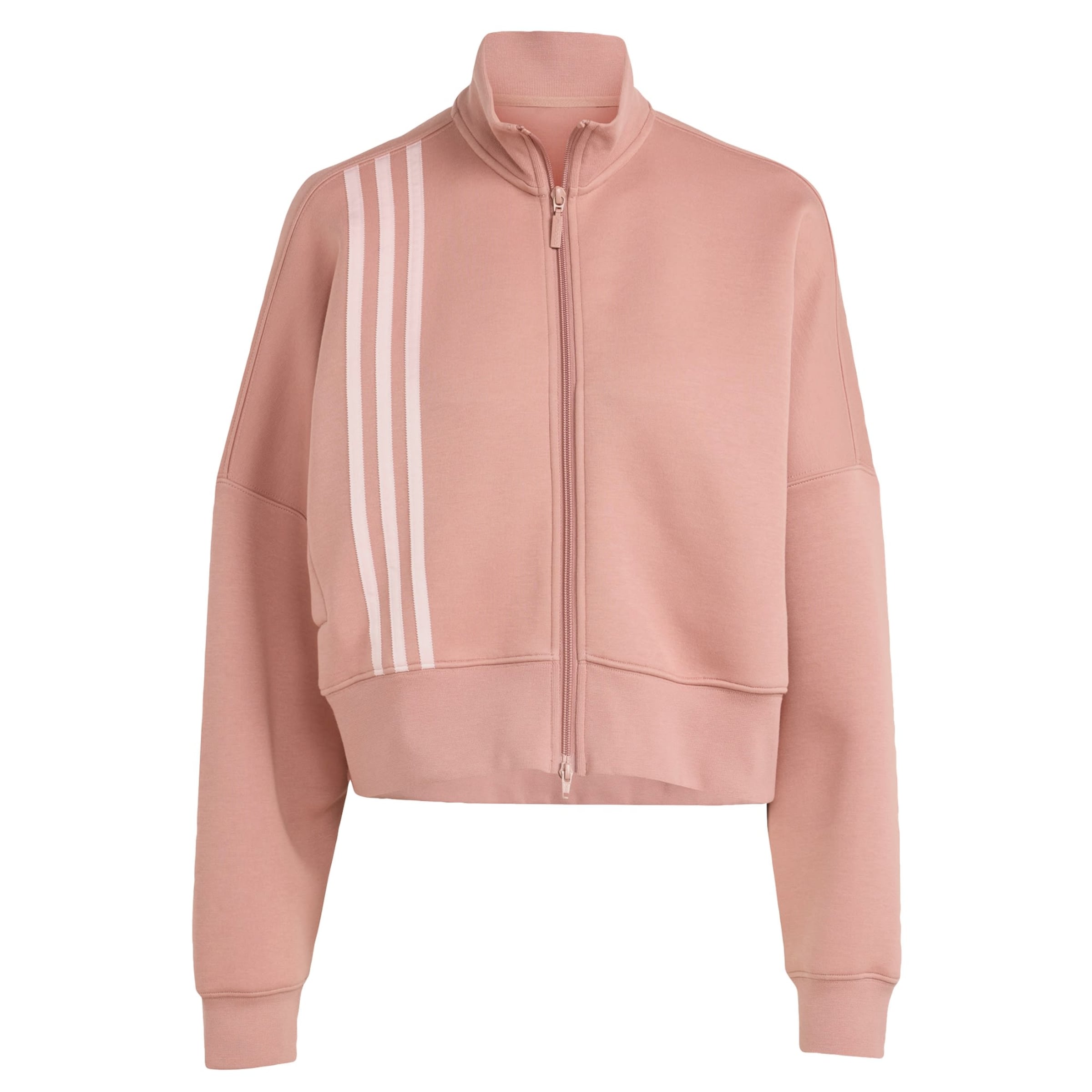 ADIDAS ORIGINALS Mikina 'Off Placed 3-Stripes Zip' – pink: přední strana