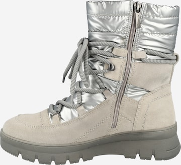 TAMARIS Lace-Up Ankle Boots in Grey