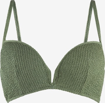 LingaDore Bustier Bikinitoppi värissä vihreä: etupuoli