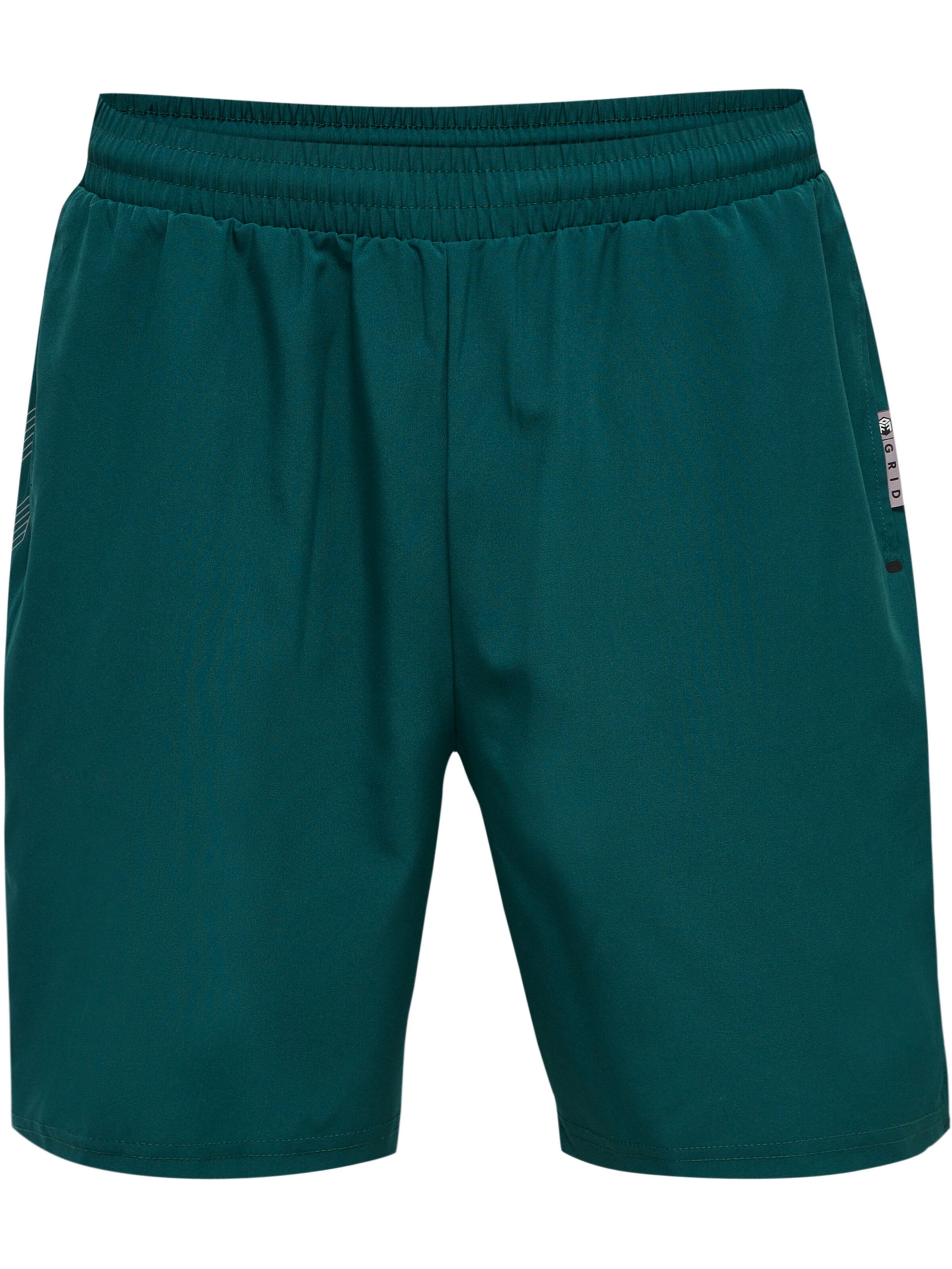 Hummel Sportbroek 'Move Grid' in Groen: voorkant