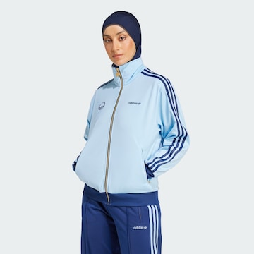 ADIDAS ORIGINALS Sweatvest 'Firebird' in Blauw: voorkant