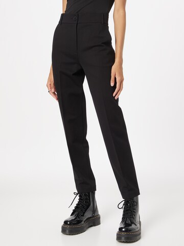 ESPRIT Slim fit Trousers in Black: front