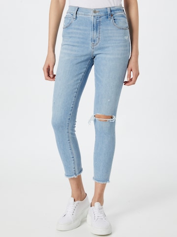 Abercrombie & Fitch Skinny Jeans in Blauw: voorkant