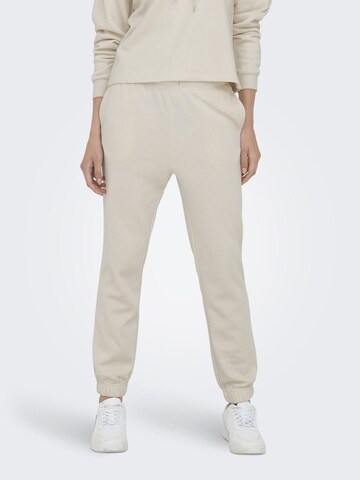 ONLY Tapered Broek in Beige: voorkant