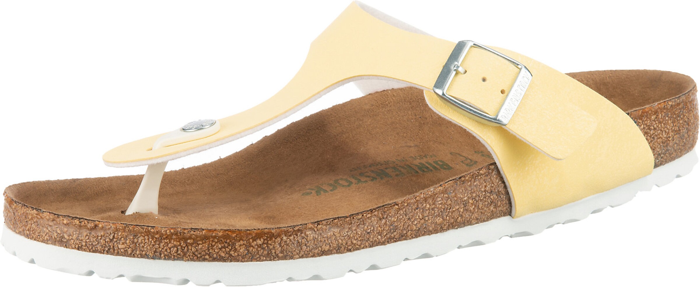 BIRKENSTOCK T-Bar Sandals 'Gizeh' in Yellow: front