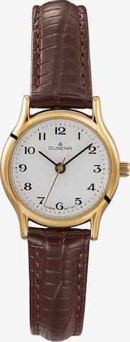 DUGENA Analog Watch in Brown: front