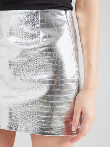 TOPSHOP Skirt in Silver