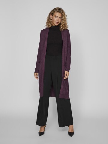 VILA Gebreid vest in Lila: voorkant