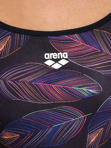 ARENA Bralette Sports swimsuit 'FALLING LEAVES' in Mixed colours