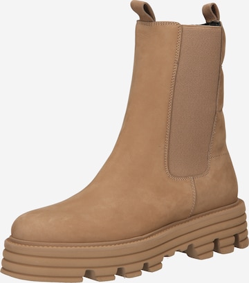 Kennel & Schmenger Chelsea Boots 'PUSH' i brun: forside