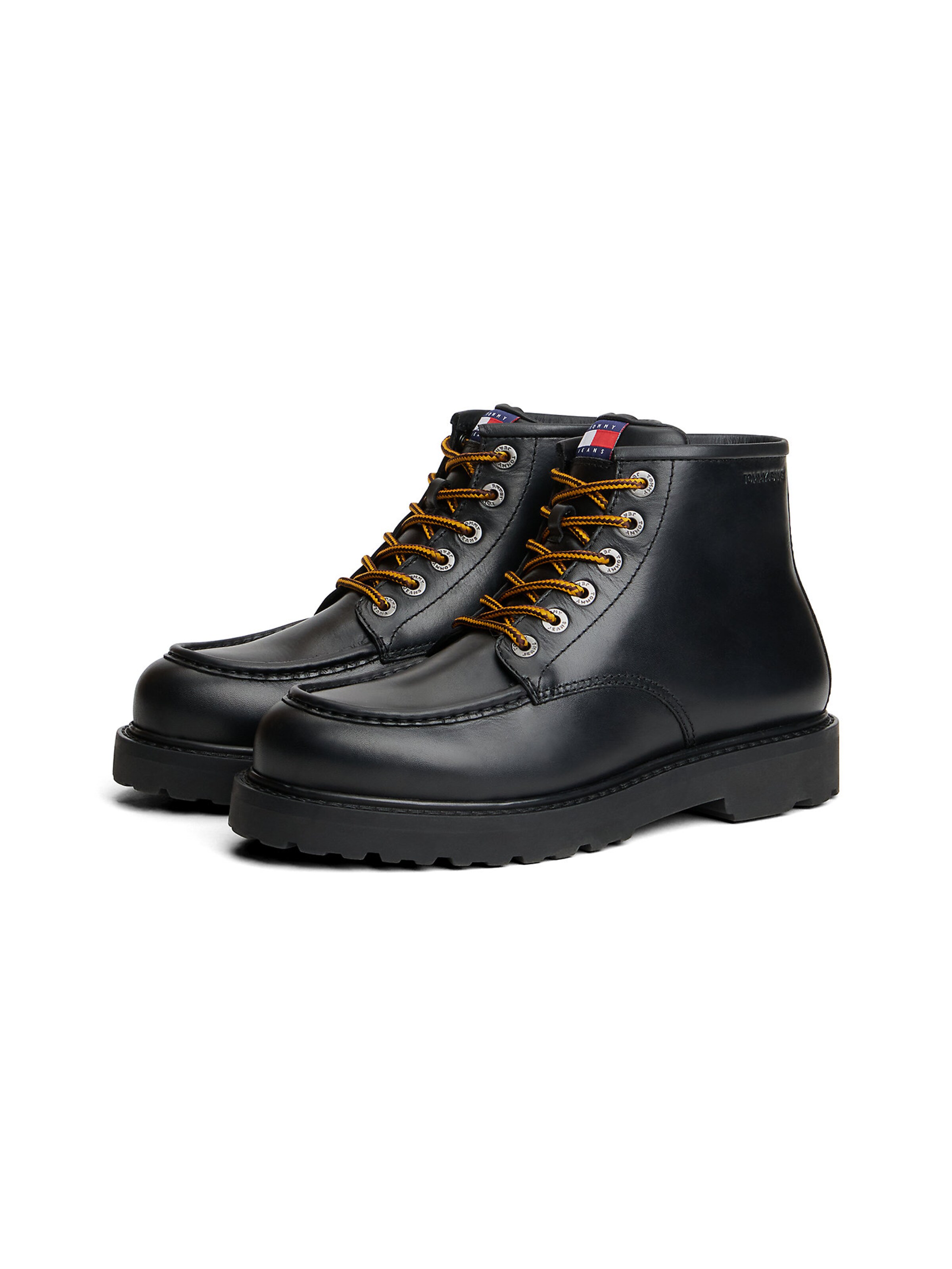 Tommy Jeans Veterboots in Zwart