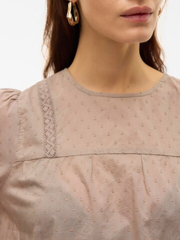 VERO MODA Bluse 'VMTrine' i grå