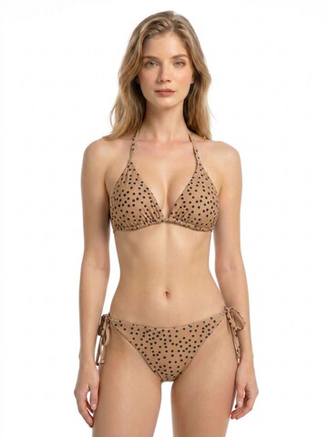 BONVERANO Classic Bikini 'Damen Bikini Set Brazilian mit Bindeband' in Brown: front