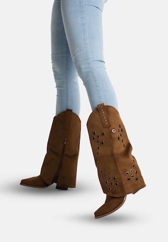 Salinyang Cowboylaarzen in Bruin