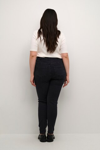 KAFFE CURVE Skinny Jeans 'Aurina' i svart