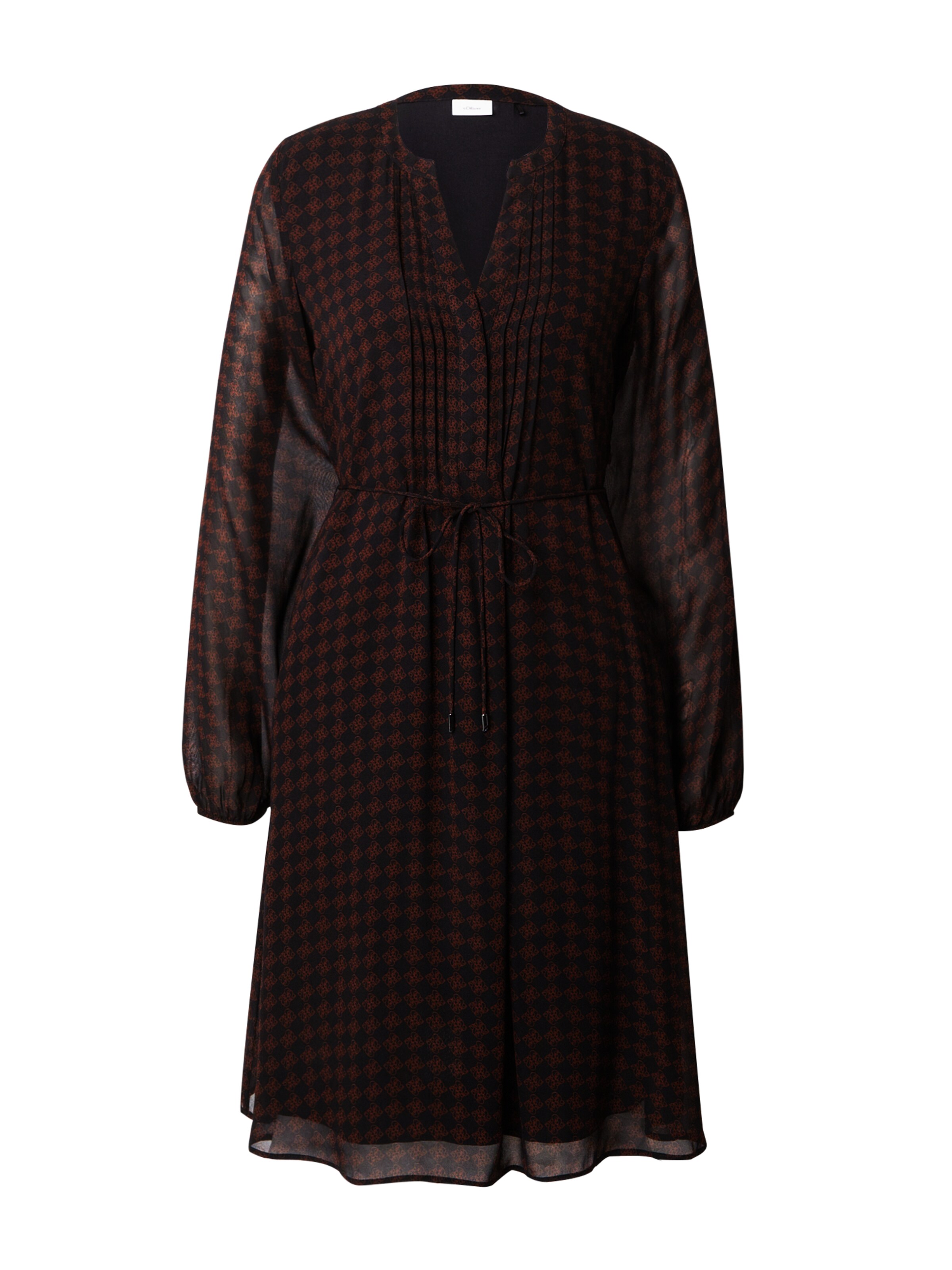 s.Oliver BLACK LABEL Рокля в черно: отпред