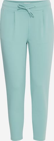 ICHI Pleat-Front Pants 'KATE' in Blue: front