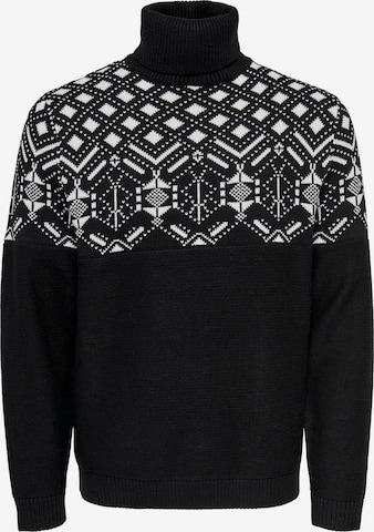 Only & Sons Sweter w kolorze czarny: przód