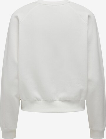 Sweat-shirt 'GOLDIE' ONLY en blanc