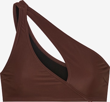 LSCN by LASCANA Bikini Top in Brown: front