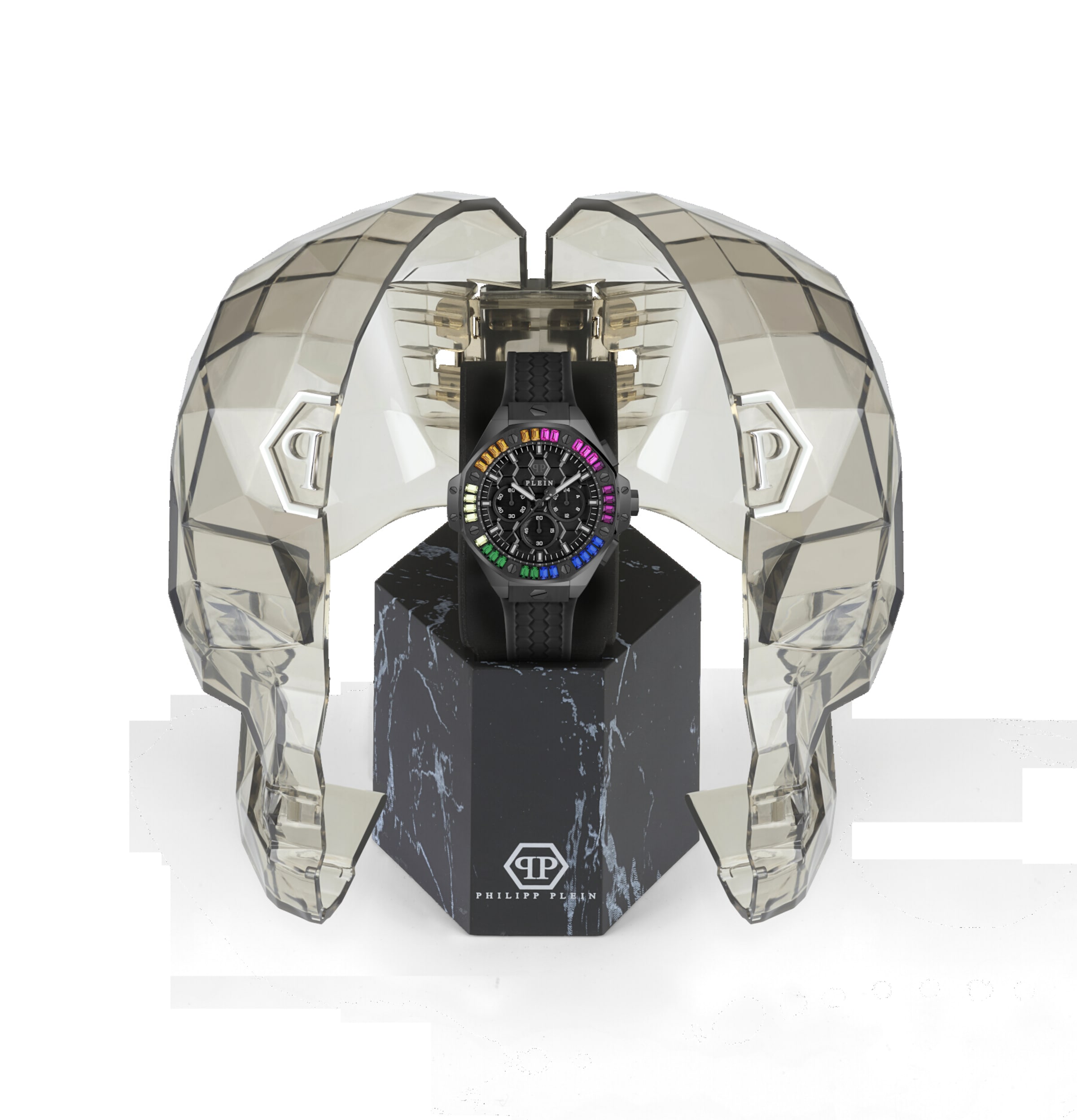 Orologio analogico 'ROYAL' di Philipp Plein Watches in nero