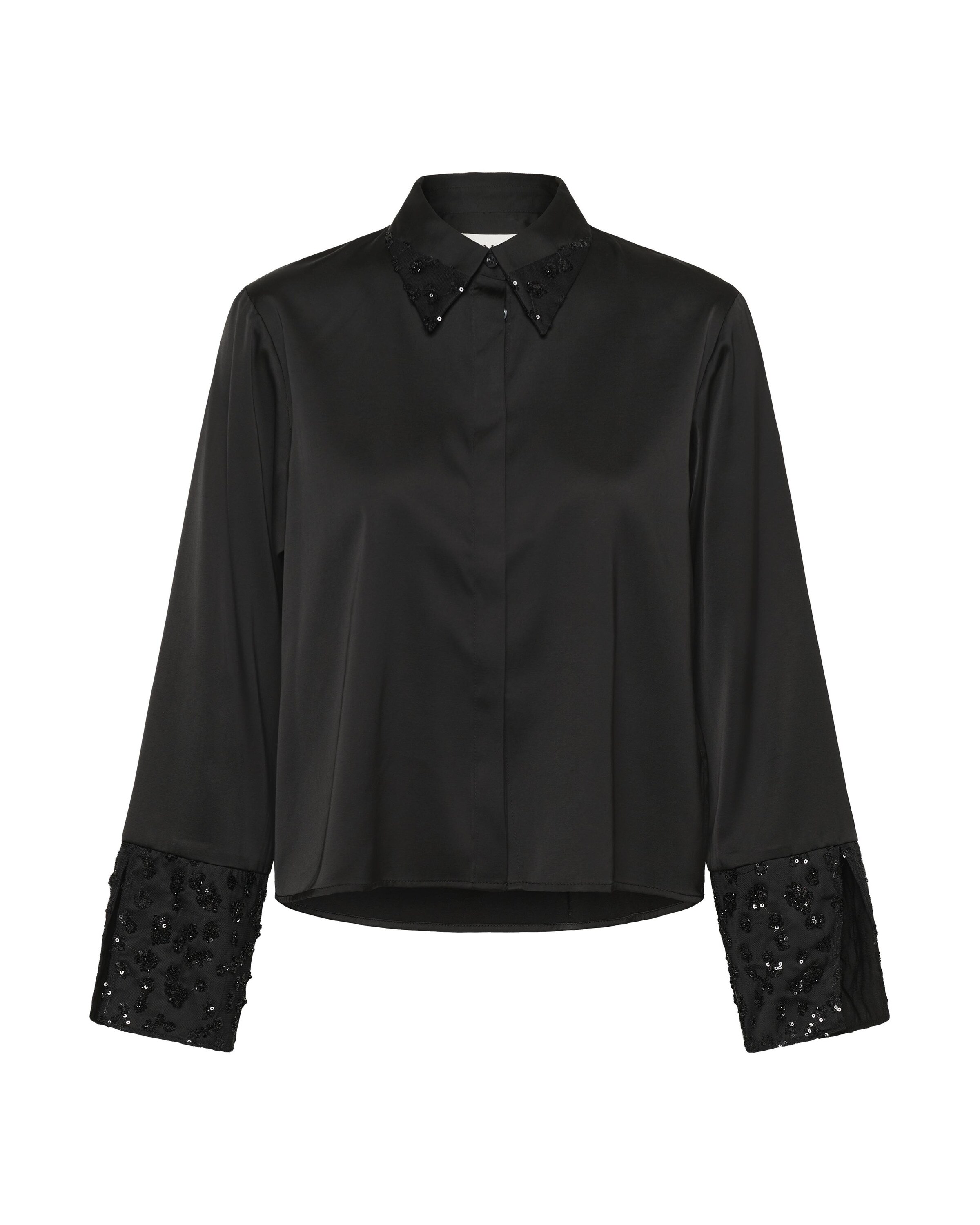 KAREN BY SIMONSEN Bluse i sort: forside