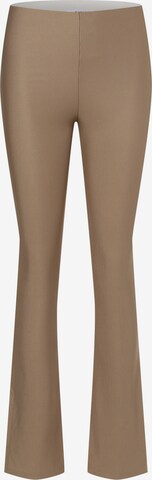 EDITED Flared Leggings ' Zihna ' in Beige: voorkant