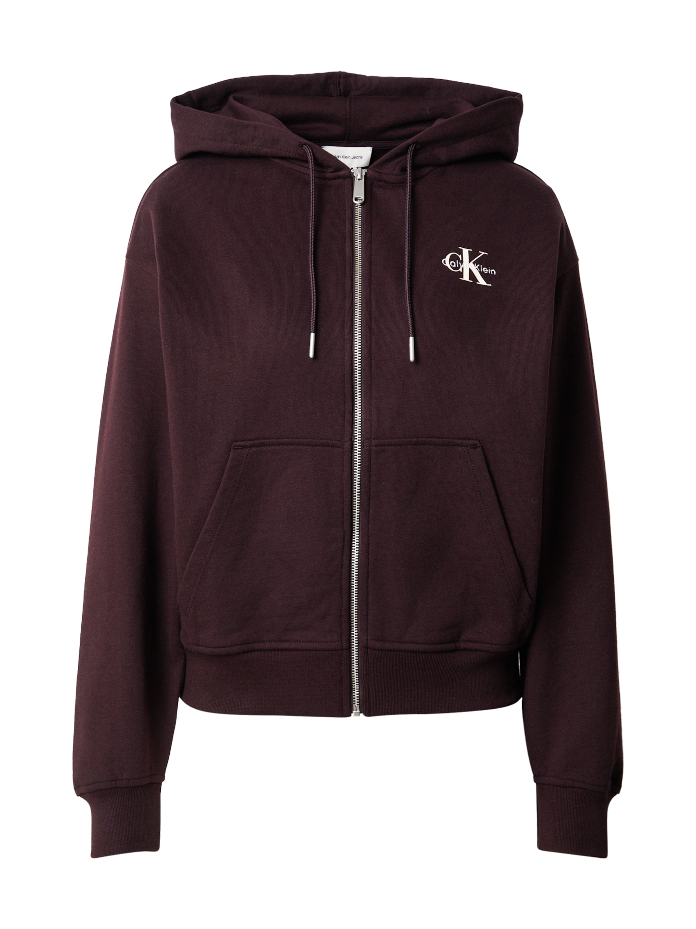 Calvin Klein Jeans Mikina – fialová: přední strana