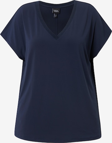 T-shirt oversize Ulla Popken en bleu : devant
