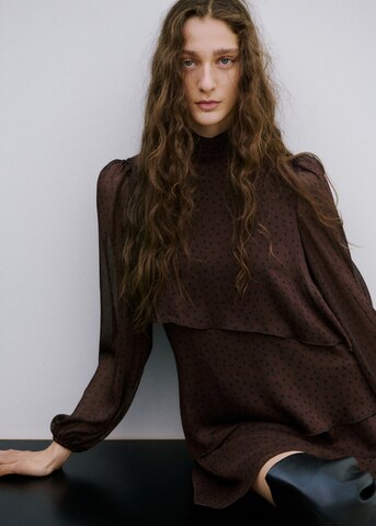 MANGO Kleid 'Lurdes' in Braun