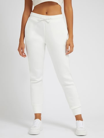 GUESS Tapered Pants 'Allie' in White: front