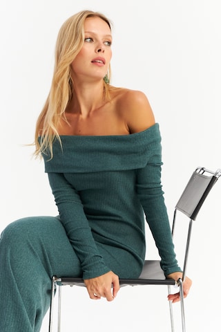 Cool & Sexy - Vestido de malha em verde
