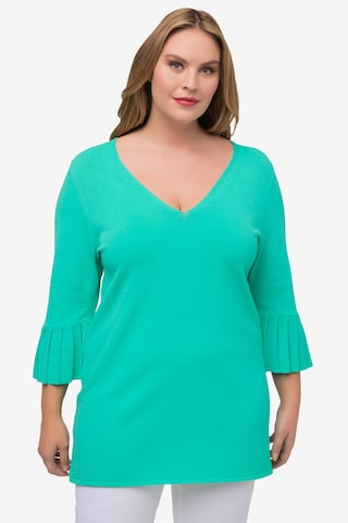 Pull-over Ulla Popken en vert : devant