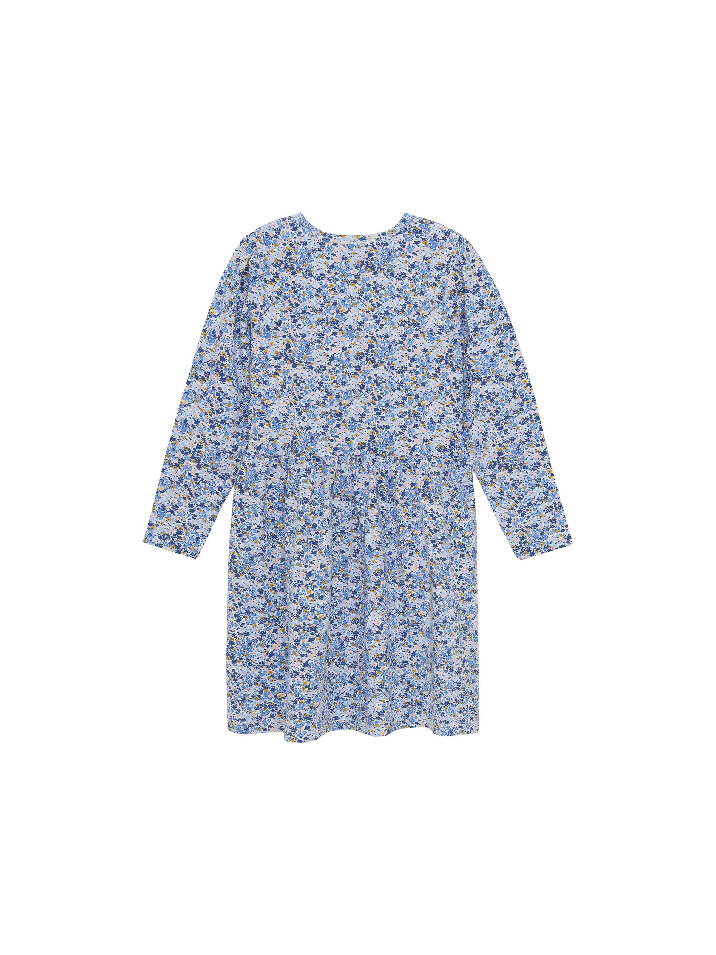 MINYMO Sommerkleid ' MIDress LS AOP ' in Blau