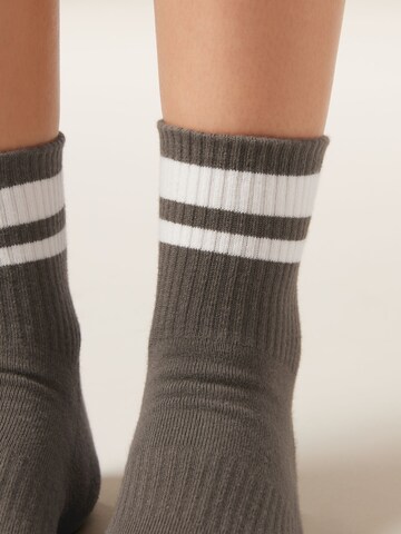 CALZEDONIA Socks in Brown