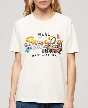 Superdry Koszulka 'Tokyo' w kolorze beżowy