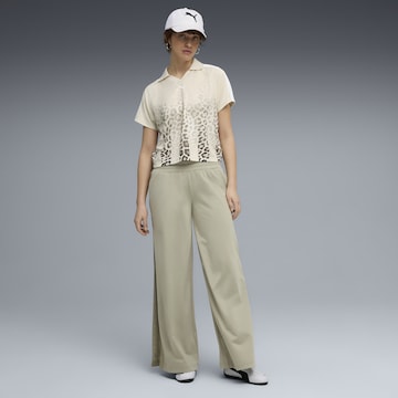 PUMA Wide Leg Sporthose 'Wardrobe Essentials' in Grün