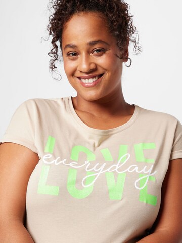 Key Largo - Camiseta 'ELECTRIC' en beige