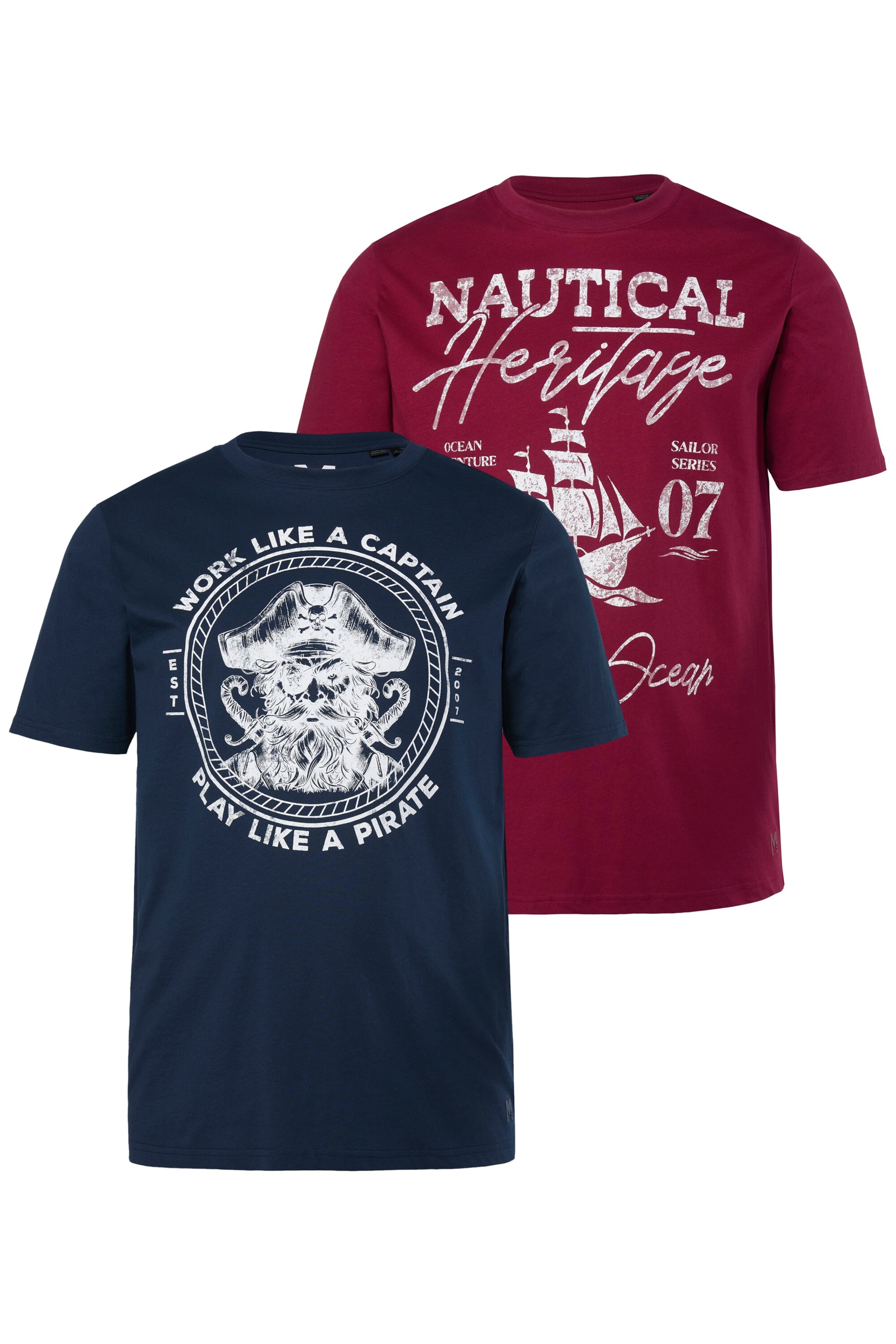 Men Plus Shirt in Blue: front