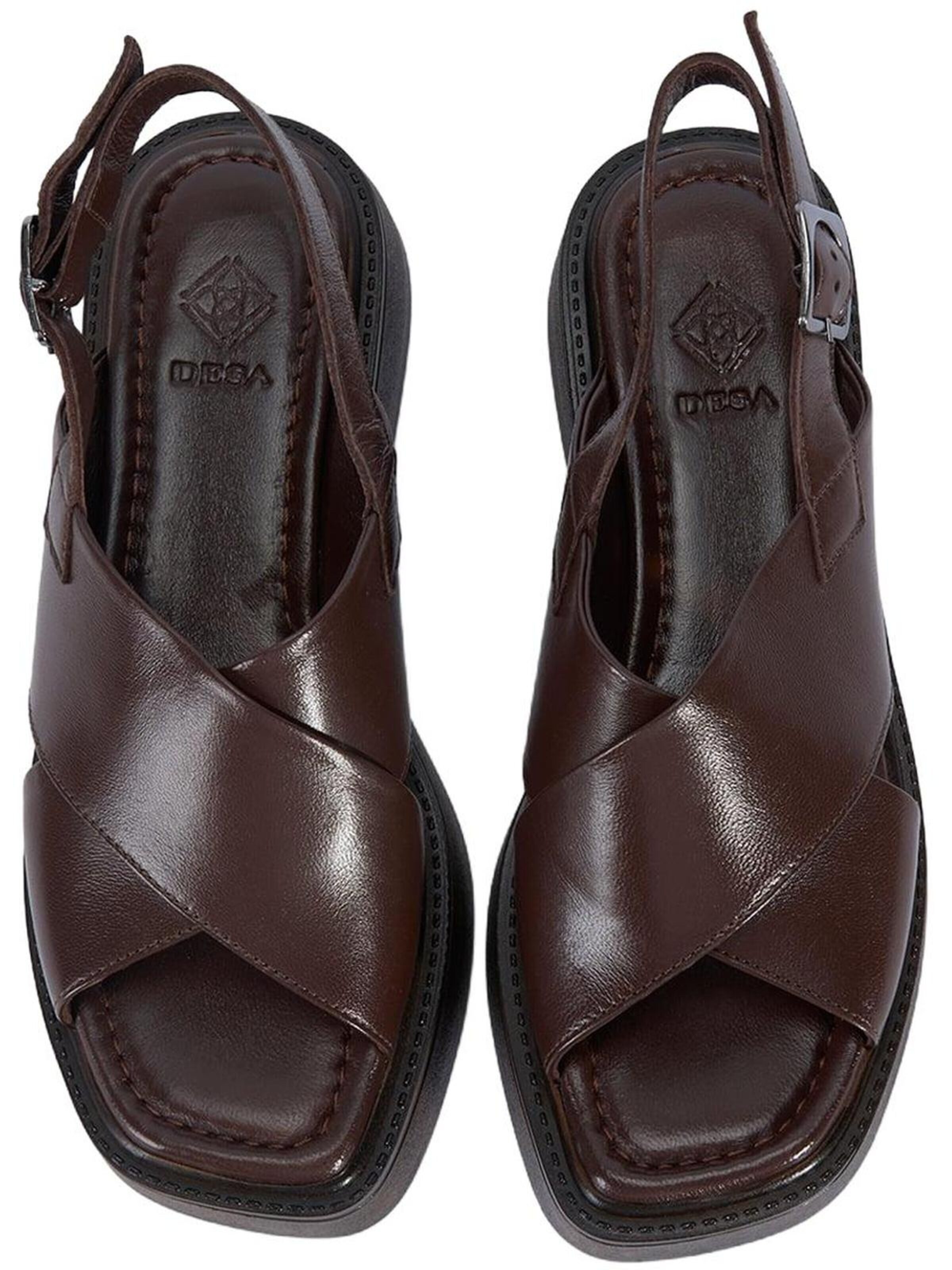 Desa Riemensandale 'Keilsandalen'‌‌‌ in Braun