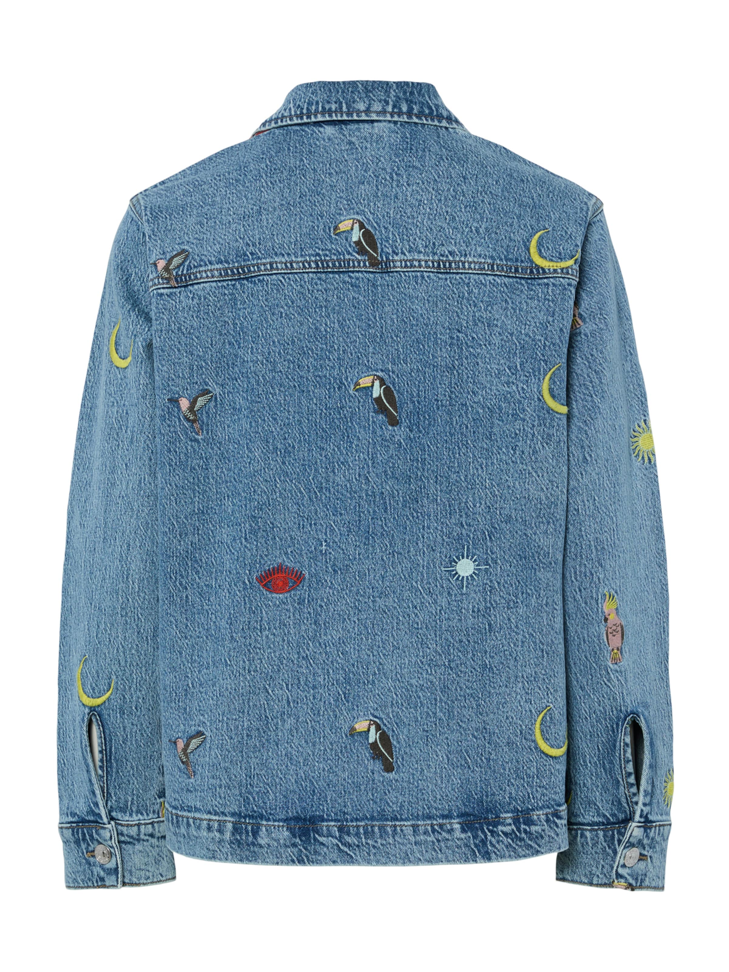 mėlyna PIECES Demisezoninė striukė 'PCJidi'