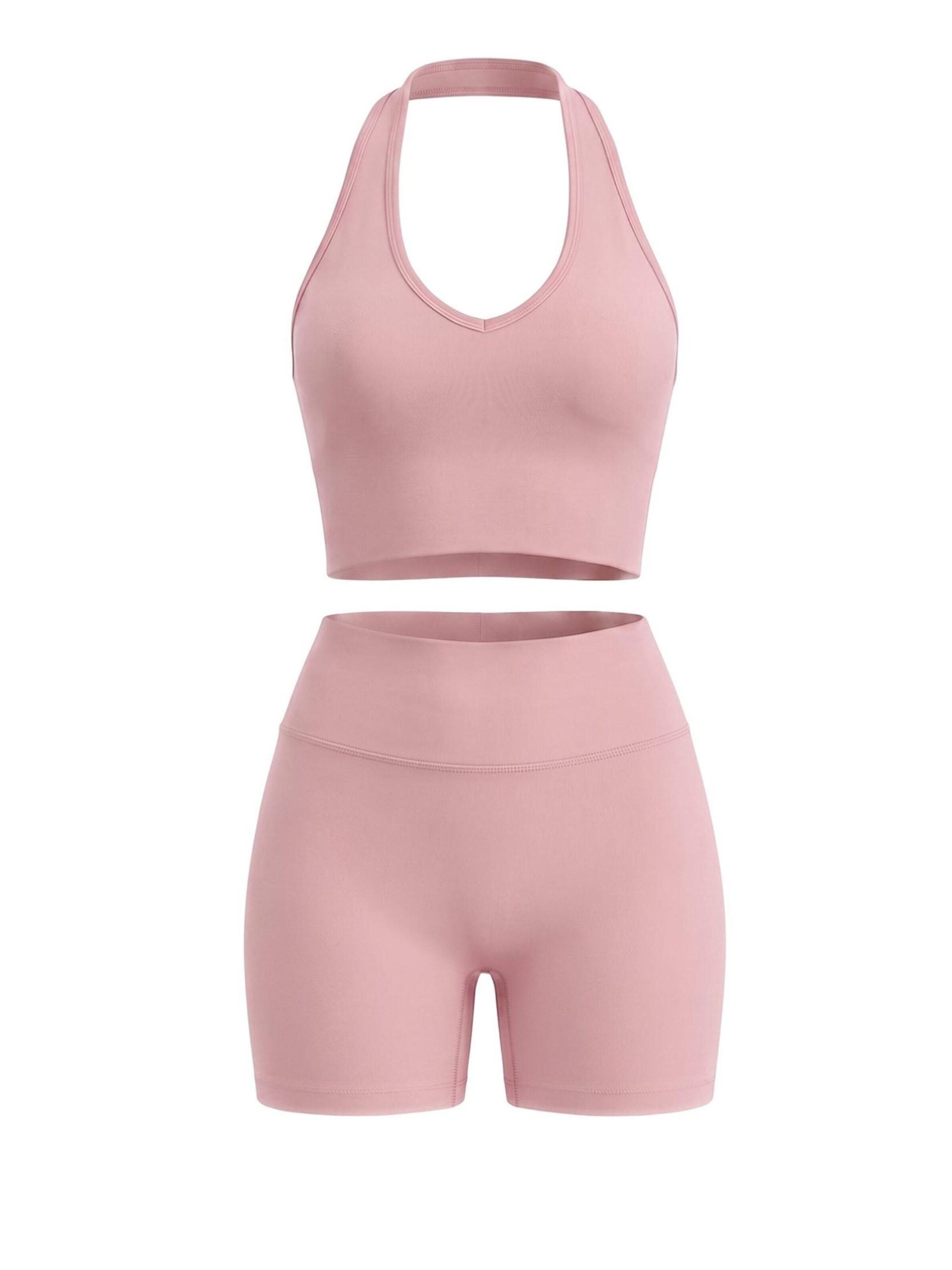 FemmeTone Sportanzug 'Dania'‌‌‌‌ in Pink: Vorderseite