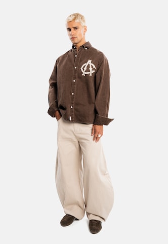 Regular fit Camicia di Another Cotton Lab in marrone