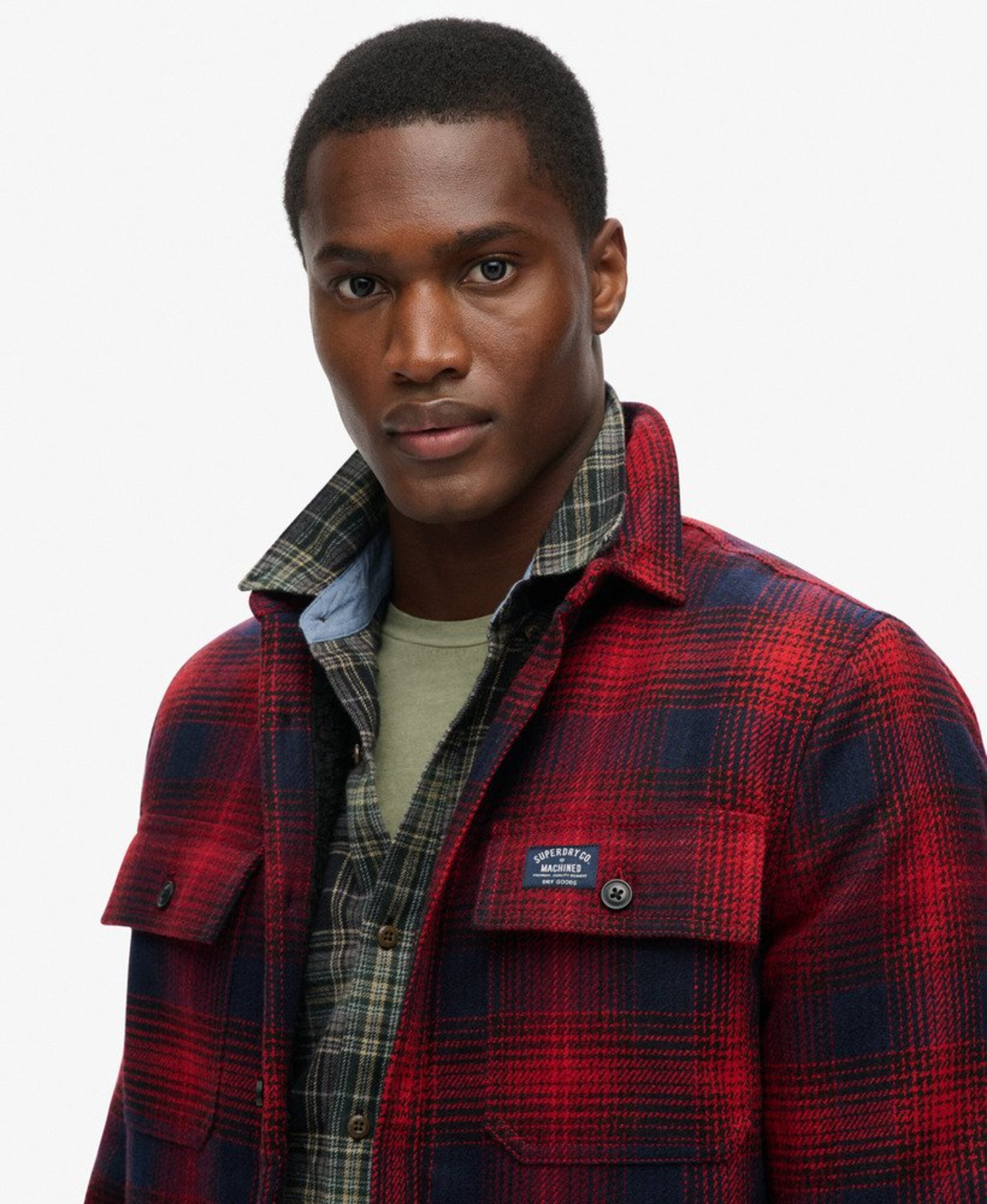 Veste mi-saison Superdry en rouge